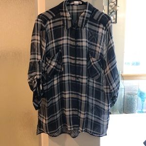 Long, Button-down blouse